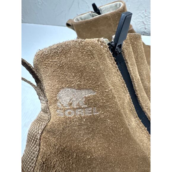 Sorel Womens Explorer II Zip Bootie Delta Fawn Brown Boots Size 8 - Picture 3 of 7